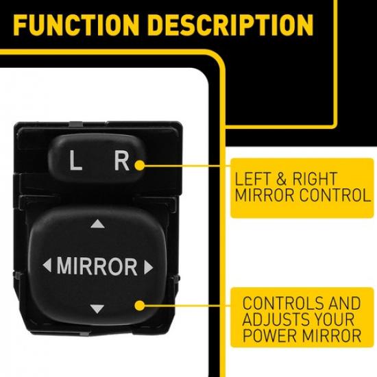 For Toyota Tacoma 2005-2011 Control Mirror Switch Left Driver Side 8487034010