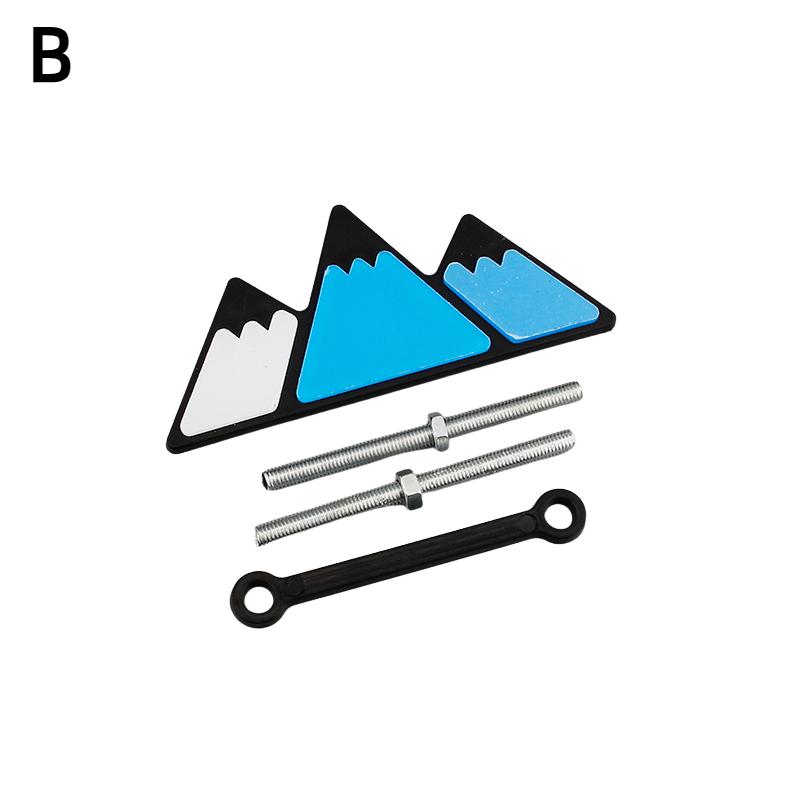 ABS New Grille Tricolor Emblem Snow Mountail Badge Three-color Colorful Styling Accessories