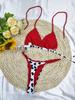 European & American New Braided Triangle Thong Bikini Set