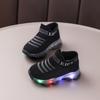 LED Leuchtende Rutschfeste Sneaker & - Atmungsaktive Stoff-Laufschuhe mit Niedlichen Mustern EVA-Sohle & Knopfzellenbetrieben - Freizeitschuhe