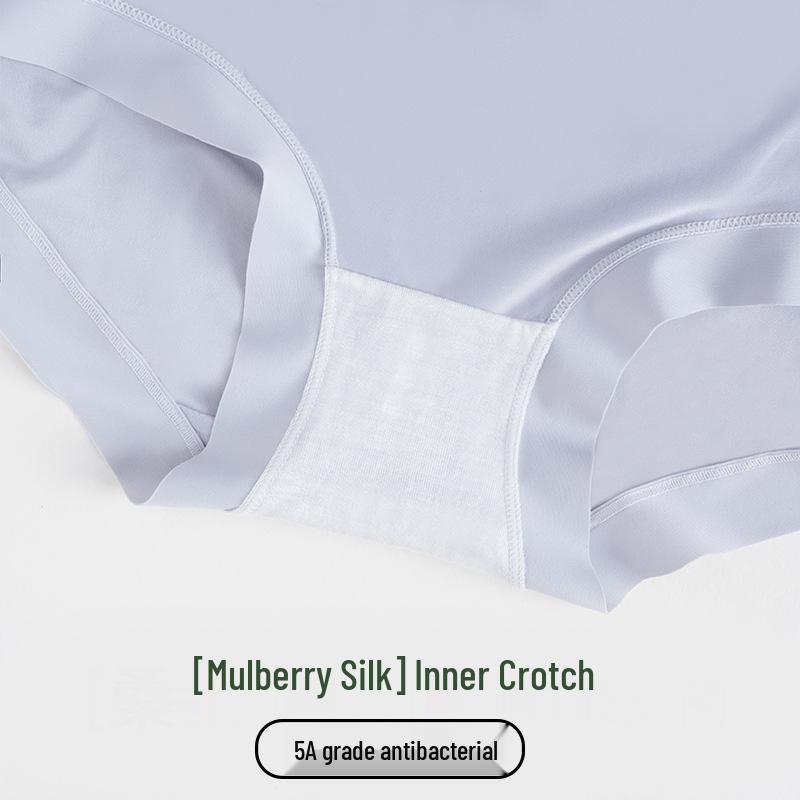 Cool & Breathable High-Waisted Women's Seamless Ice Silk Panties - Hip-Lifting, Tummy-Flattening
