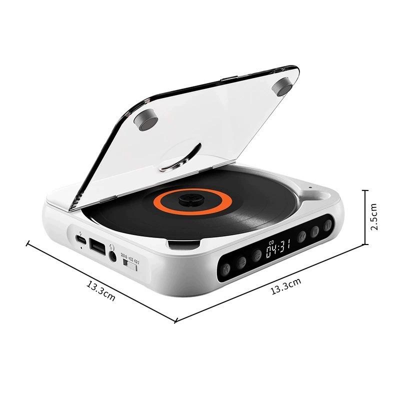 Portable Audiophile-Grade CD Player with Bluetooth Speaker