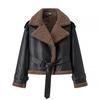 European and American style, new women's clothing, fashionable, casual, versatile, fashionable, fur integrated coat