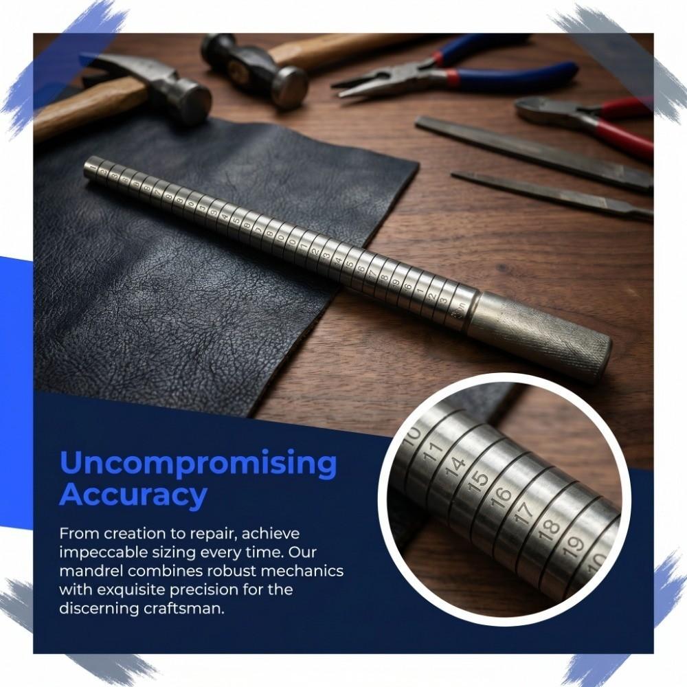 Sliver Ring Measuring Mandrel Jewelry Reshaping Repair Tool  Deformed Metal Ring Reshaping Repair