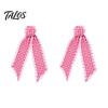Decorative Door Bow Fall Scalloped Wreath Sash for Front Door, 55 Inch Plaid Gingham Autumn Ribbon Thanksgiving Harvest Yard Porch Doorway Indoor