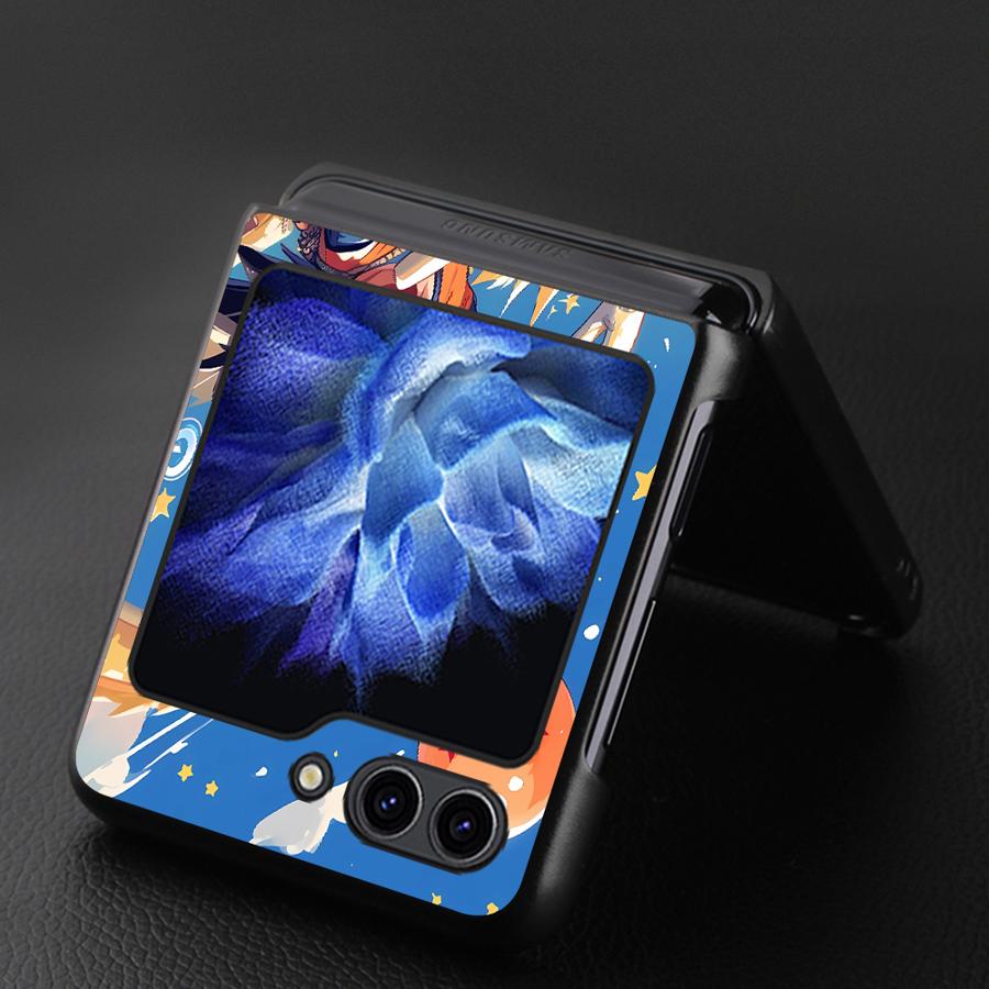 Anime Dragon Ball Cool Back Phone Cover Funda Case for Samsung Galaxy Flip3 Flip7 FE Z Flip 7 6 5 4 3 Flip5 Flip6 Flip4