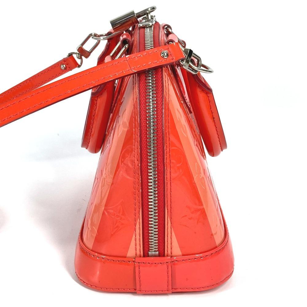 Louis Vuitton M90968  MonogramVernis Rayures Alma BB 2WAY Shoulder Hand Bag