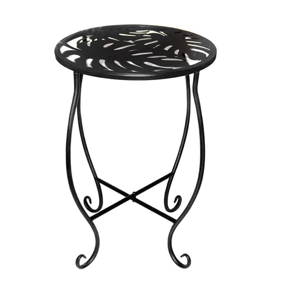 Metal End Table Outdoor Side Table Patio Yard Table