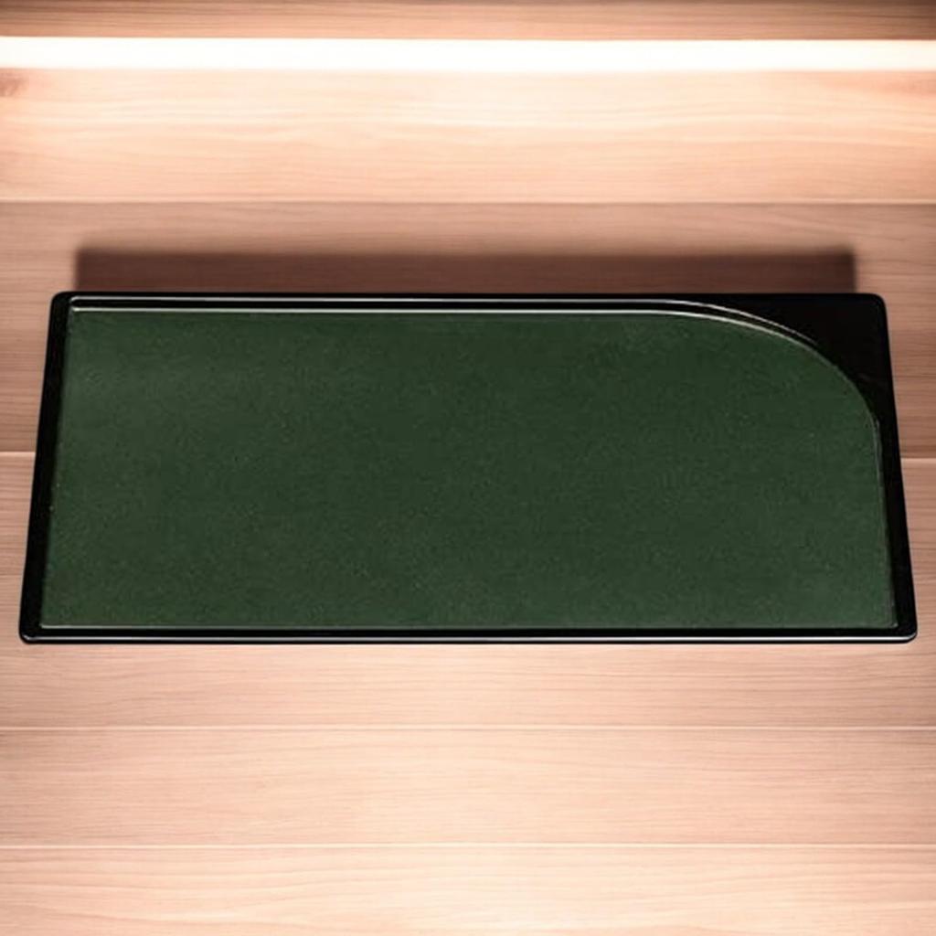 Tray Green Pearl Bishamonten Lacquerware Made in Japan J-kitchens 3-Shaku Sleeve-Shaped (Tray) Lacquer, Non-Slip, 39cm, (ABS Resin),