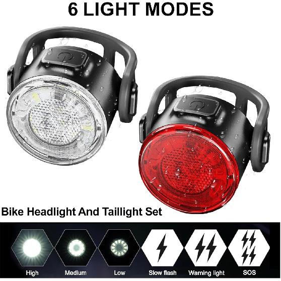 Bike Tail Light, Rear Bike Lights USB Rechargeable