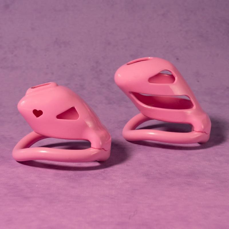 Men'S Heart-Shaped Chastity Cage With Embedded Invisible Small Lock Core Penis Lock Sissy Chastity Belt Bdsm Gay Sex Toy For Men