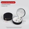 INS Round Mini Travel Jewelry Gift Box: Compact Ring Storage Case