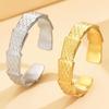 European-American Hip Hop Punk Rhombus Snake Tail Stainless Steel Adjustable Ring