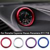 Lega di Alluminio Decorazione Orologio Auto Cronometro Bussola Adesivo Anello Decorativo Rivestimento Per Porsche Cayenne Macan Panamera 911 718
