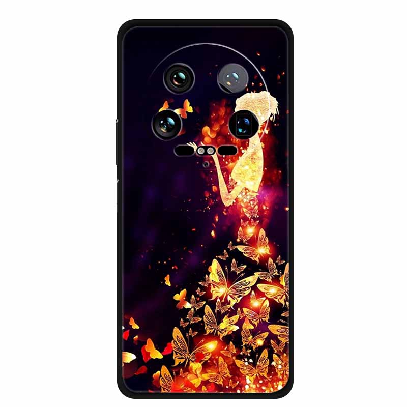 For Xiaomi 14 Ultra 5G Case 6.73''Animals Painted Silicone Soft TPU Coques for Xiaomi 14Ultra Shockproof Cover Shells Cool Wolf