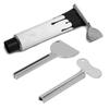2pcs Toothpaste Tube Squeezer Saves Paste Rolling Stainless Steel Toothpaste Squeezer Dispenser