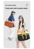 Large Capacity Color Block Travel & Sports Bag with Wet/Dry Separation