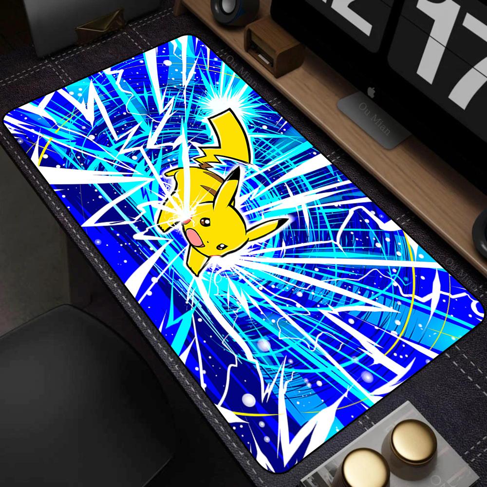 Anime Pokemon Desk Mat Mousepad - Gaming Mouse Pad for Computer Desks Office Accessories Keyboard Gaming Fan Art