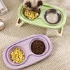 Non-Slip Cat Food Water Bowl Anti-flip Elevated Pet Feeder Bowl Pet Food Dispenser  Dog Accessories