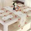 Table Runner Embroidered Floral Lace Fabric Translucent Gauze Table Cloth