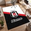 BJK FC (14) Personalized Name Office Carpet Stylish Decor for Living Room Bedroom Kitchen