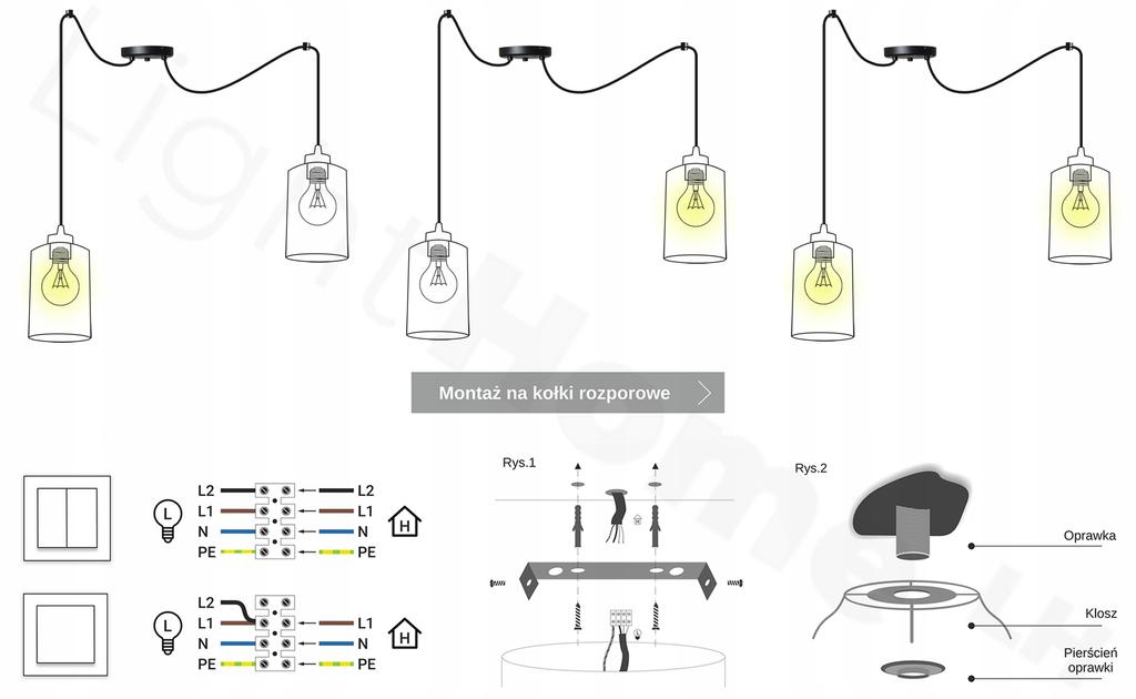 MODERN WOODEN LED CEILING HANGING LAMP