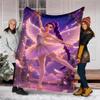Demon Hunter printed throw blanket—soft,warm;versatile blanket for all seasons—perfect as &air-conditioning throw,nap blanket