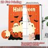2D FLAT PRINTING 2pcs Curtains (Without Rod) Halloween Ghosts and Pumpkins April Fools is Day Festival Popular Curtains&Drapes