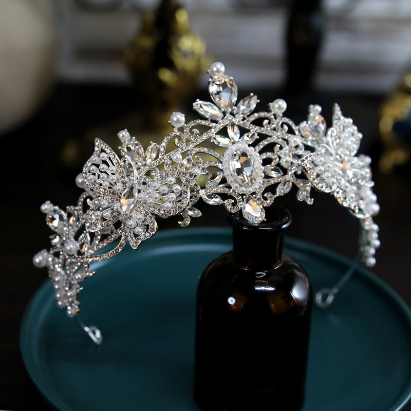 

Барочная свадебная корона головной убор бабочка корона на день рождения европейское винтажное свадебное платье аксессуары