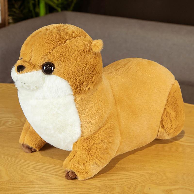 Otter Adorable Lying Plush Toy Soothing Cuddly Companion Children Gift Birthday