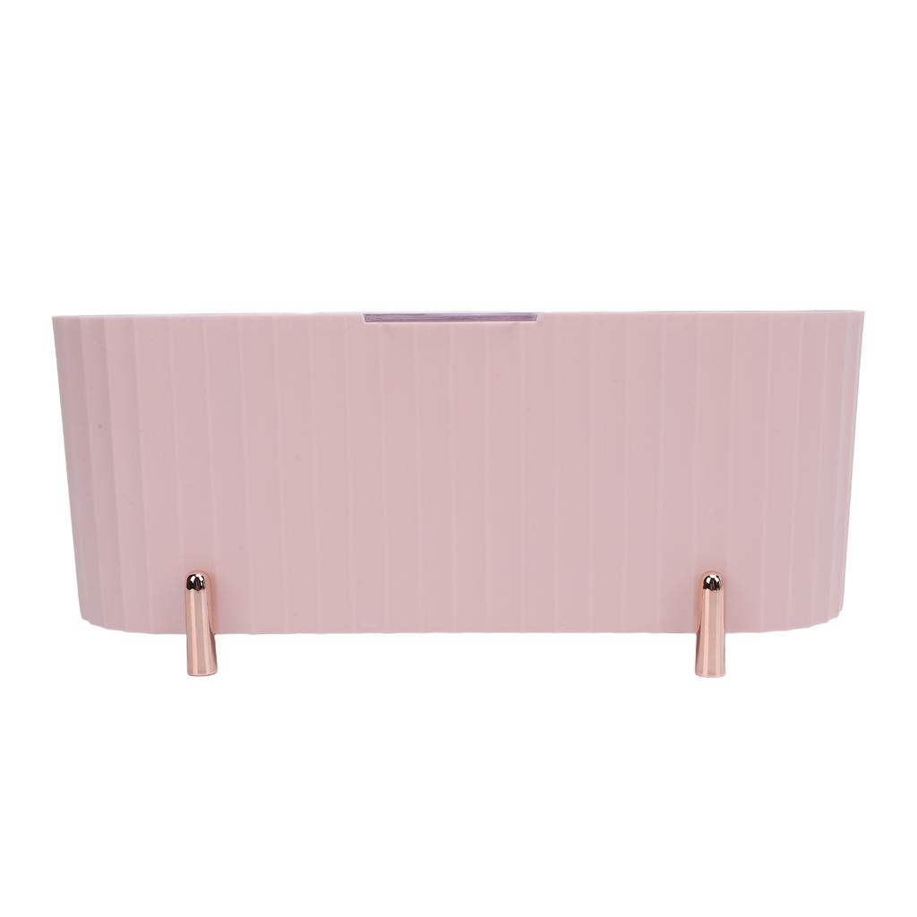 Cotton Swabs Storage 3 Grids Cotton Swabs Dispenser Dust Resistant Desktop Lipstick Puffs Case for Home Nail Salon