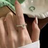 VENTFILLE 925 Sterling Silver Frosting Ring For Women Minimalist Irregular Versatile Fashion Elegant Jewelry Gift Dropshipping