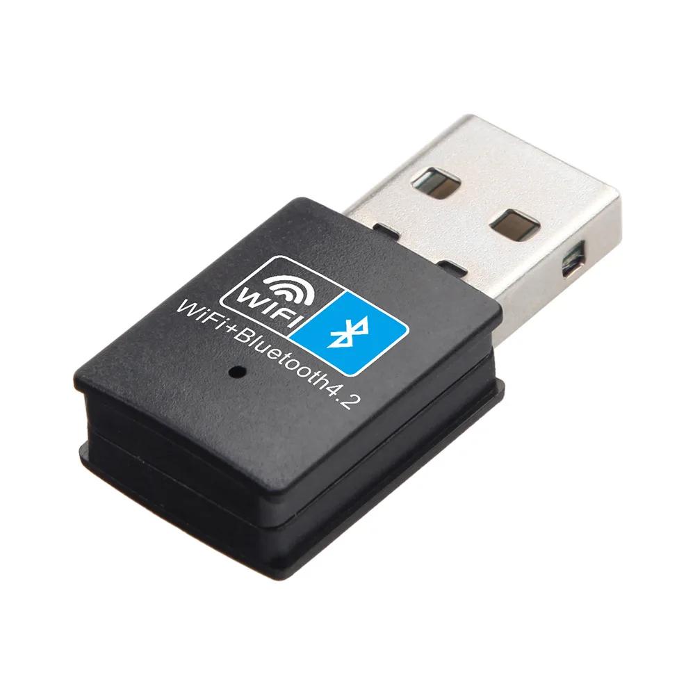 150Mbps WiFi Bluetooth-compatible Wireless Adapter USB Adapter 2.4G V4.2 Dongle Network Card RTL8723 for Laptop PC Desktop