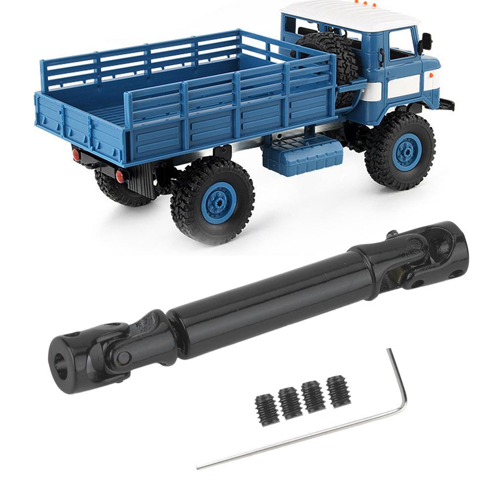 RC Crawler Car Metal Transmission Drive Shaft Fits for WPL 1 16 Mini Military Truck (Black)
