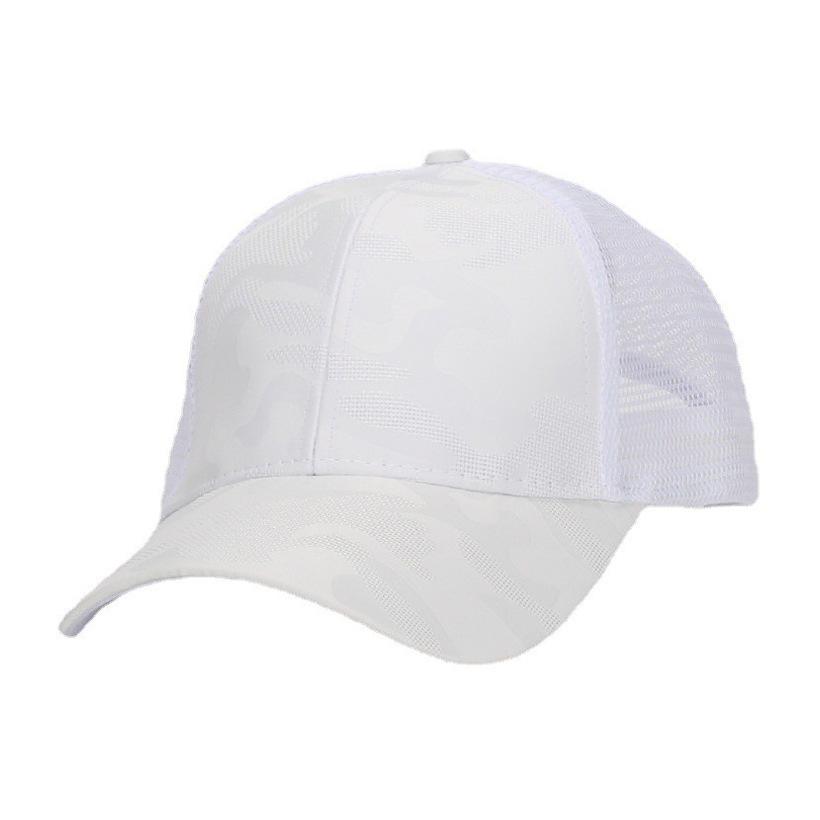 Summer camouflage baseball cap with loose ponytail ventilation mesh cap for outdoor sports, sun protection and shade.