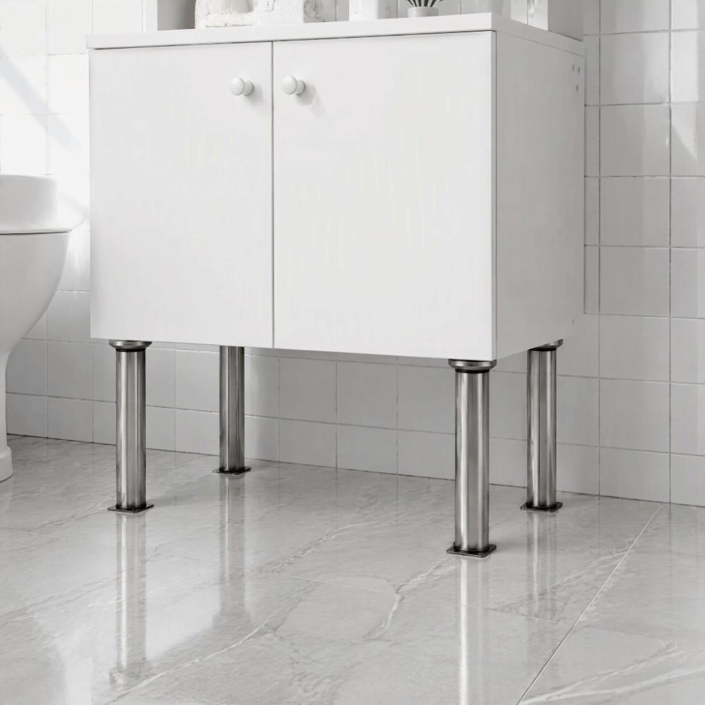 Stainless Steel Furniture Legs with Non Slip Pads Furniture Feet Sofa Bed Support Upgrade