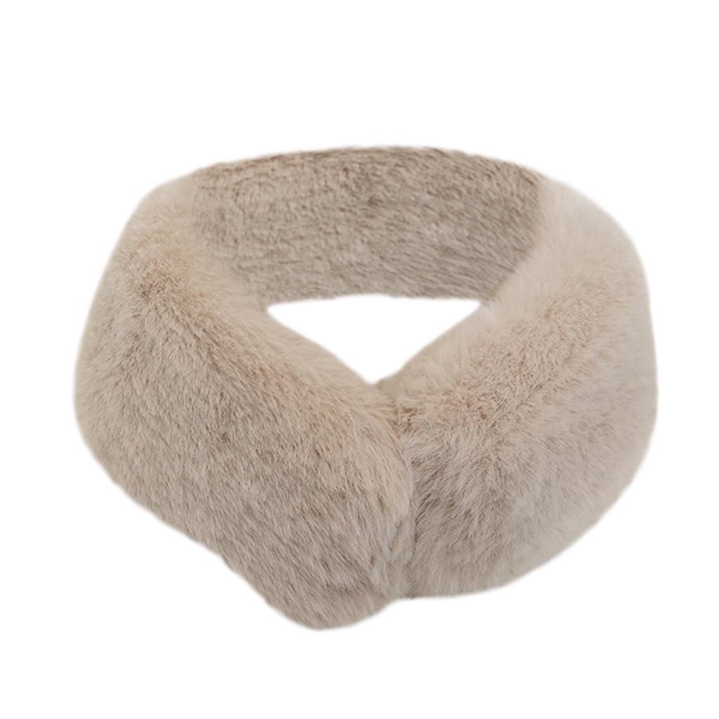 

(проектор)Женский однотонный магнитный шарф из искусственного меха, элегантный шарф с магнитной пряжкой