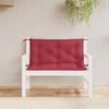 VidaXL Set of 2 Garden Bench Cushions, Bench Cover with String Sets, Waterproof Outdoor Cushion, Red 361668