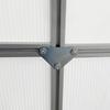 190 X 253 Cm Walk-In Polycarbonate Greenhouse - Silver-Tone