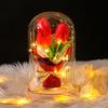 Tulip Glass Cover Flower Lamp Practical Birthday Gift Ornament Decorative Gift Teachers' Day Valentine's Day Eternal Flower Lamp