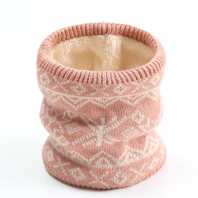 Neue Koreanische Mode Halstuch Männer Frauen Winter Gestrickt Fleecefutter Verdickung Warm Nackenring Schal Eleganz Halstücher Gesichtsmaske
