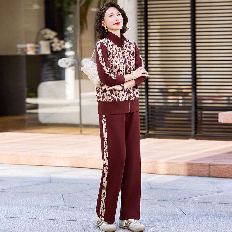 2025 Herbst Tie-Dye Jacke Trainingsanzug für Frauen mittleren Alters - Lässiges Set