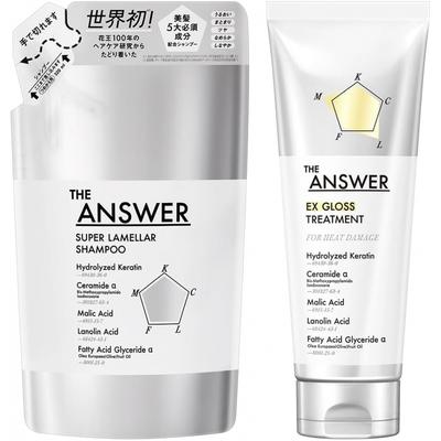 The Answer Shampoo Gloss Treatment Refill Set Bergamot   Daphne Scent