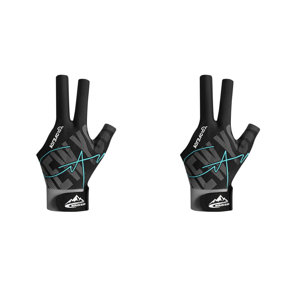 

T0# Перчатки для бильярда Перчатки с тремя пальцами Противоскользящие перчатки для левой руки (Серый L)