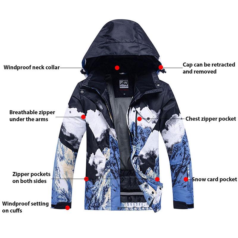 Ski Jacken Frauen Männer Winter Warme Wind Wasserdichte Schnee Skifahren Snowboarden Jacke Männlich Weiblich Atmungsaktive Ski Jacke