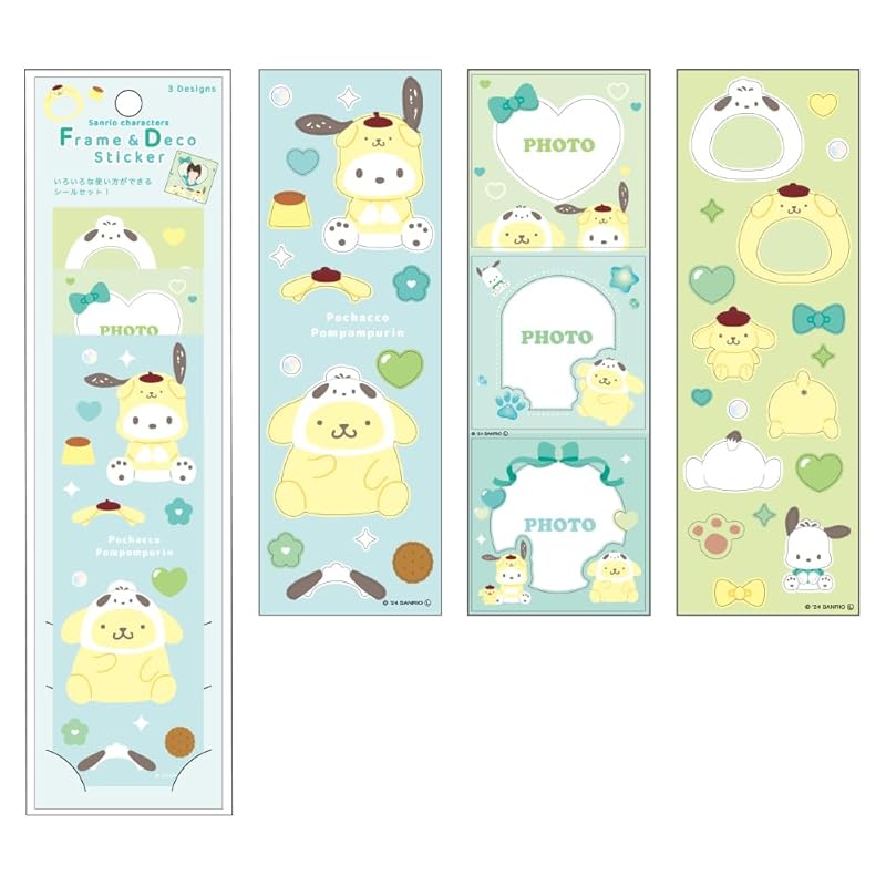 

Tease Factory sanrio characters Frame & deco sticker Mint type H12×W4cm SR-5543532MT