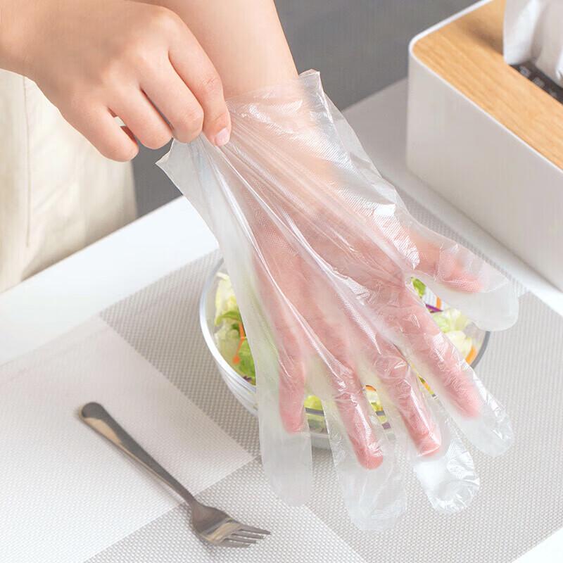 CHAHUA Disposable Food-Grade PE Gloves, 500 Count (5 Packs)