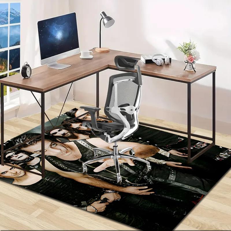 1pc Rammstein2 Design Area Rug - Non-Slip, Soft & Cozy Floor Mat for Living Room, Bedroom, Office - Indoor/Outdoor Decorative Carpet