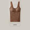 Flarixa Seamless Thermal Tank Top Women's Thermal Underwear Camisole With Cups Vest Warm Winter Clothing Comfort Thermo Lingerie