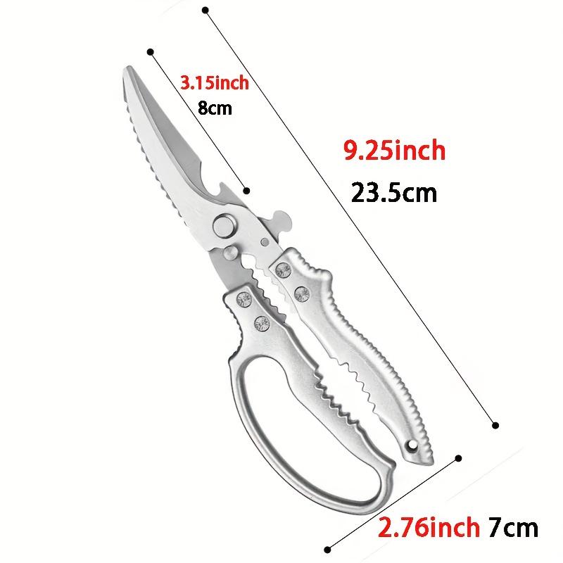 

1 Большие Прочные Кухонные Ножницы с Пружиной, Острые Ножницы из Нержавеющей Стали, Ножницы для Барбекю, Ножницы для Куриных Костей, Ножницы для Стейка. 1pc